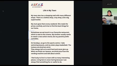 Places in town Class (7)