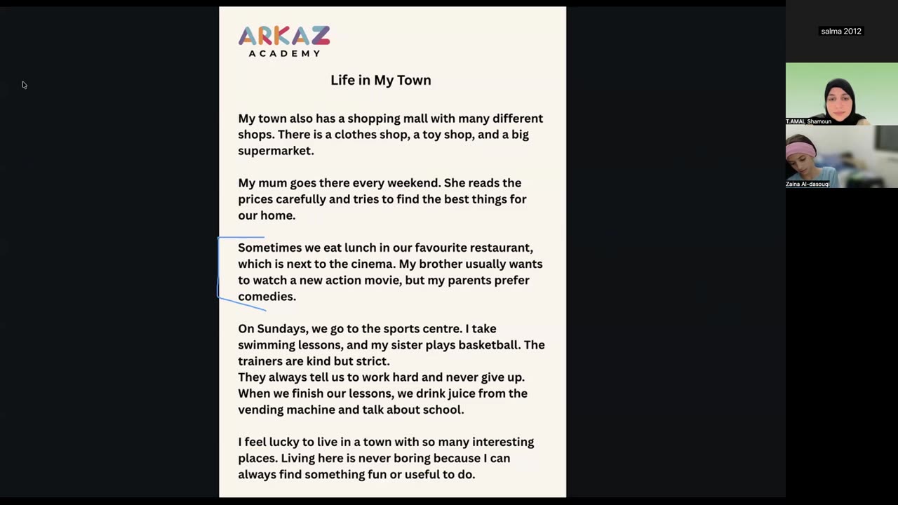 Places in town Class (7)