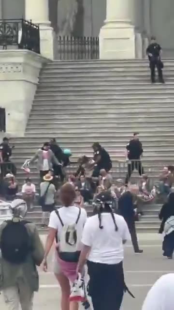Anti-ice rioters broke through the barricades at the Capitol.