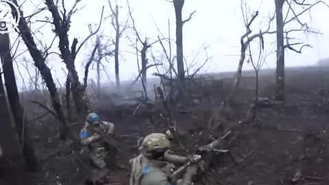 Ukraine's elite 47th Brigade pin down Russian soldiers with heavy gunfire in brutal trench battle