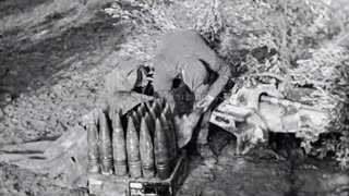 💥🎖️ WWII Italy | Concealed 10cm Schwere Kanone 18 Battery Fires in 1944 | RCF