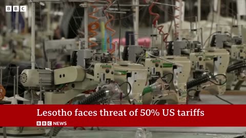 Lesotho factory that made Trump golf shirts hit hard by US tariffs | BBC News