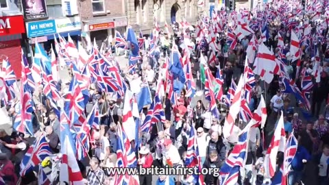 BRITAIN FIRST HOLDS HUGE 'MARCH FOR REMIGRATION' IN MANCHESTER
