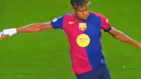 Lamine Yamal’s UCL Goal vs Benfica | Slow-Motion Finish