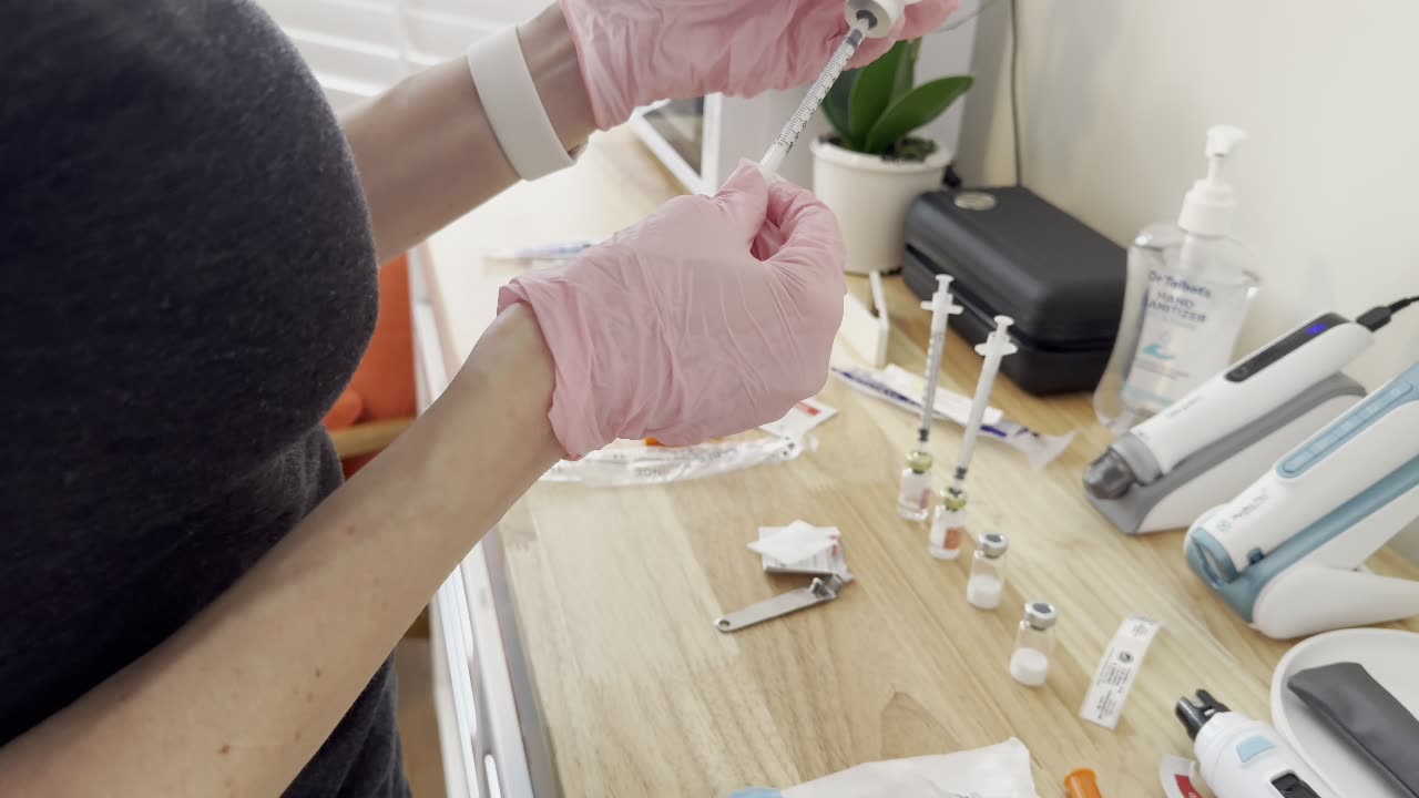 Setting up a multi-pep cartridge for pen use, and setting up Laennec