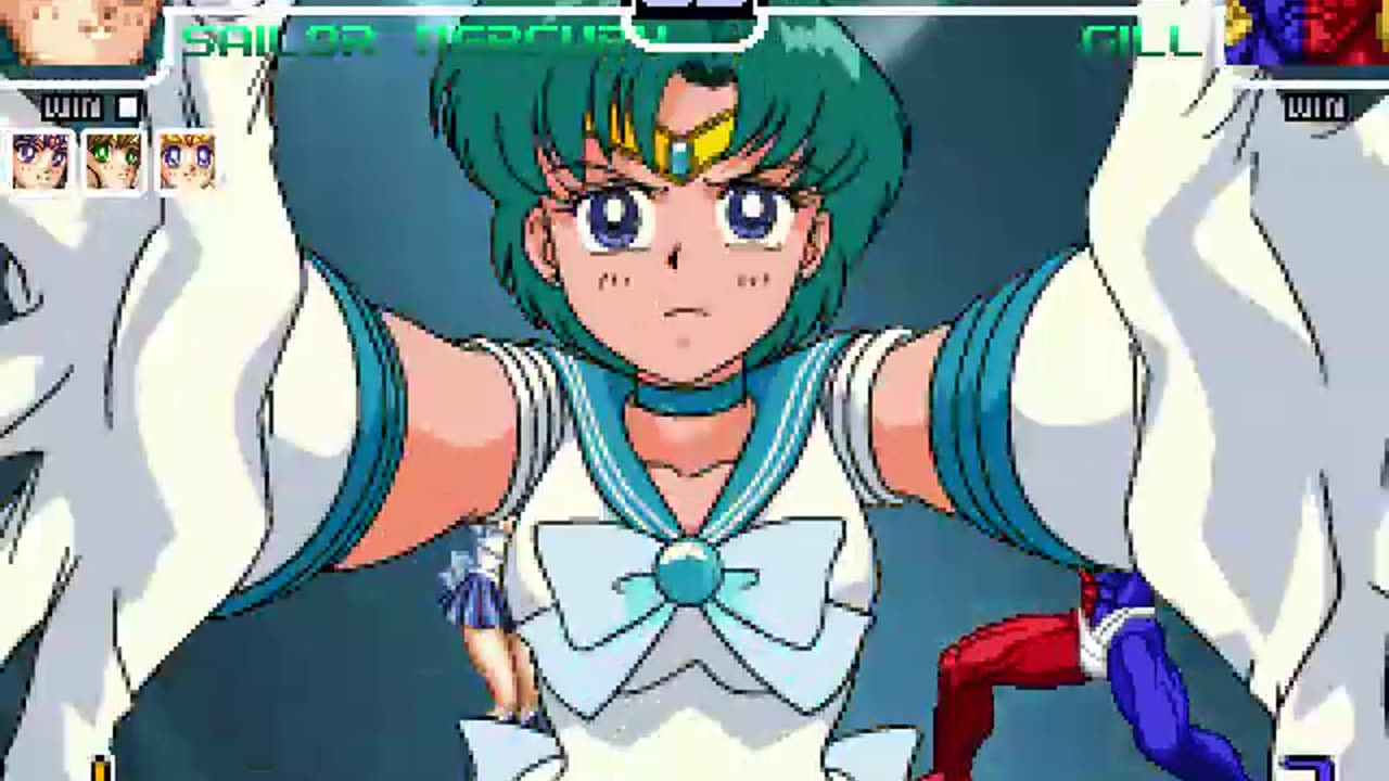 Sailor Moon, Sailor Mars, Sailor Jupiter, and Sailor Mercury (Me) Vs Gill