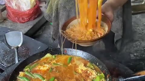 Indonesian specialty seblak dish