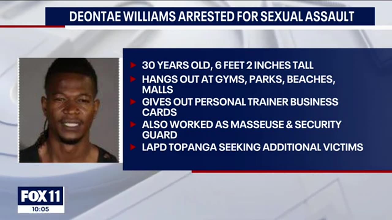 black man impersonating personal trainer accused of sexual assault