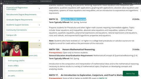 Gamer to Engineer: Learning STEM Pre Calculus on Aleks #5