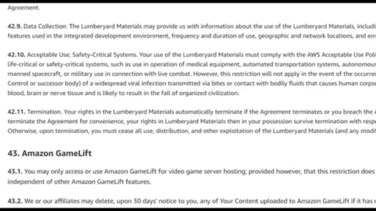 WTF! Amazon Warns of a Zombie Apocalypse in it's Terms of Service