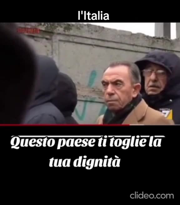 Questo paese ti toglie la tua dignità.