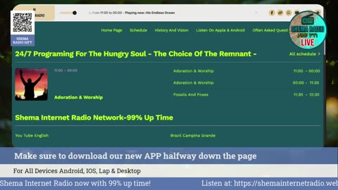 Shema Internet Radio Live Daily Stream