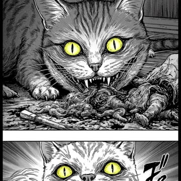 This Horror Manga About a Cat Eating Its Owner Is Terrifyingly Dark! 😱 #Shorts
