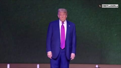 President Trump takes the Stage in Saudi Arabia to “God Bless America”