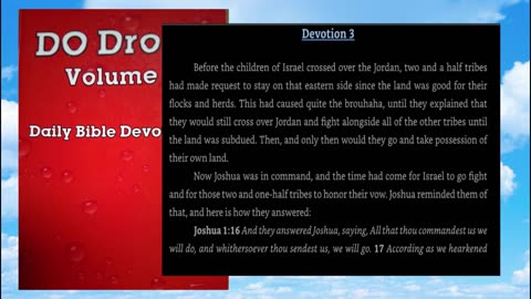 Do Drops Volume 1 Devotion 3