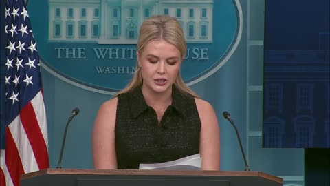 🚨🔥Karoline Leavitt: "Everything in President Trump's agenda is grounded in one thing: