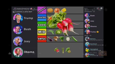 US Presidents Rank Vegetables Part Five