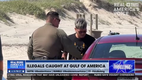 ILLEGALS CAUGHT AT THE GULF OF AMERICA