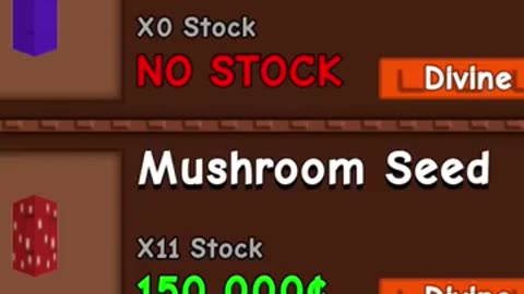 MUSHROOMS in Grow a Garden