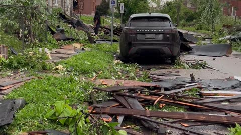 Destruction from Tornado in St. Louis