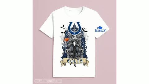 Jack Skellington Indianapolis Colts Throne Adults Shirt