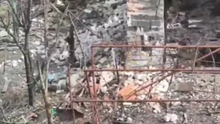 Russian Soldier is Bonked on the Head by Drone