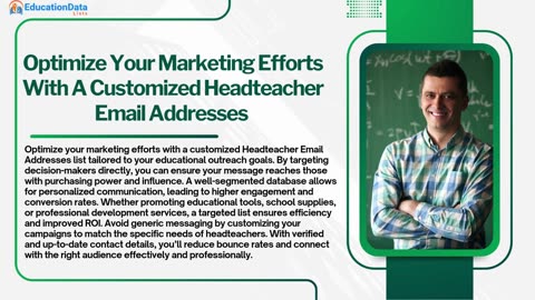 Reach Decision-Makers Faster Using Our Headteacher Mailing List