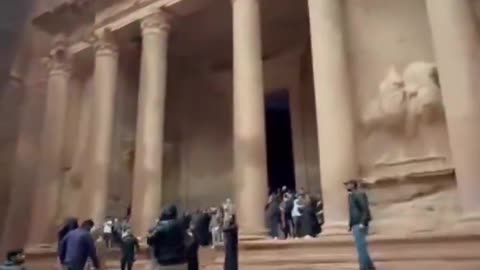 Flush flood in Petra, Jordan