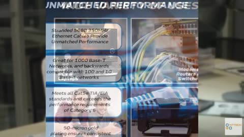 Cables Direct Online Cat5e 20FT Network Ethernet Patch Cable, 350Mhz Internet Wi