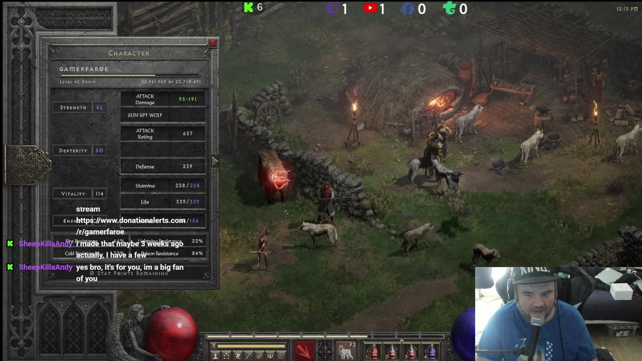 playing druid nightmare Diablo 2 Resurrected