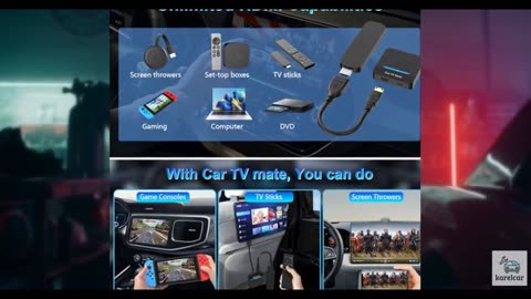 MTAKYA Car TV Mate Pro & Wireless CarPlay HDMI Multimedia Adapter for OEM Wired