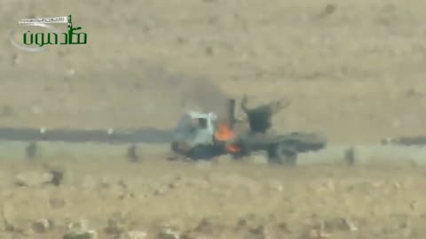Syrian War Abu Al-Balaya, E. Hama, Konkurs vs. technical, hit (Furqan Brigade) 2013.09.28