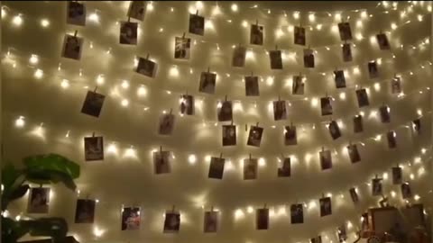 LED Photo Clip Fairy Lights | Warm White Battery Operated String Lights for Room, Events & DIY Decor