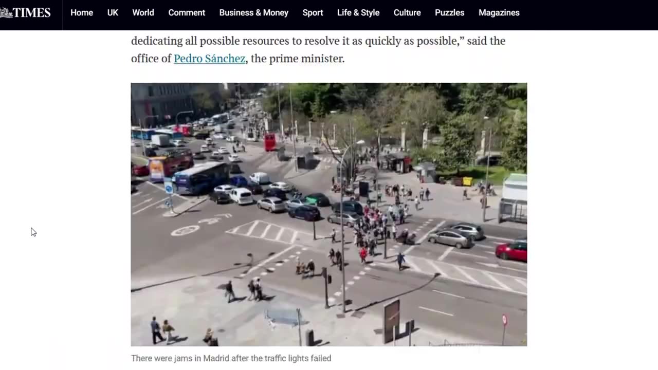 Disturbing Video About Power Outage In Spain Can’t Be Explained!