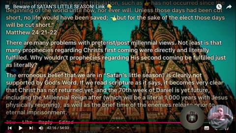 Beware of SATAN’S LITTLE SEASON!