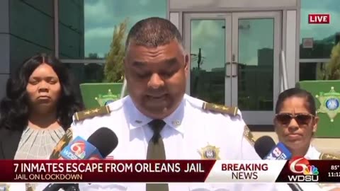 Eleven inmates with serious rap sheets including m-rder, escape New Orleans jail.
