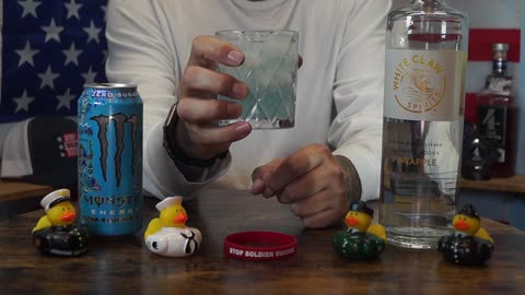 George Herrera - White Claw Pineapple Vodka & Monster Ultra Blue Hawaiin Energy Drink