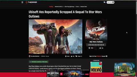 GTA Star Wars 2, AKA Star Wars Outlaws 2, Is Reportedly Cancelled
