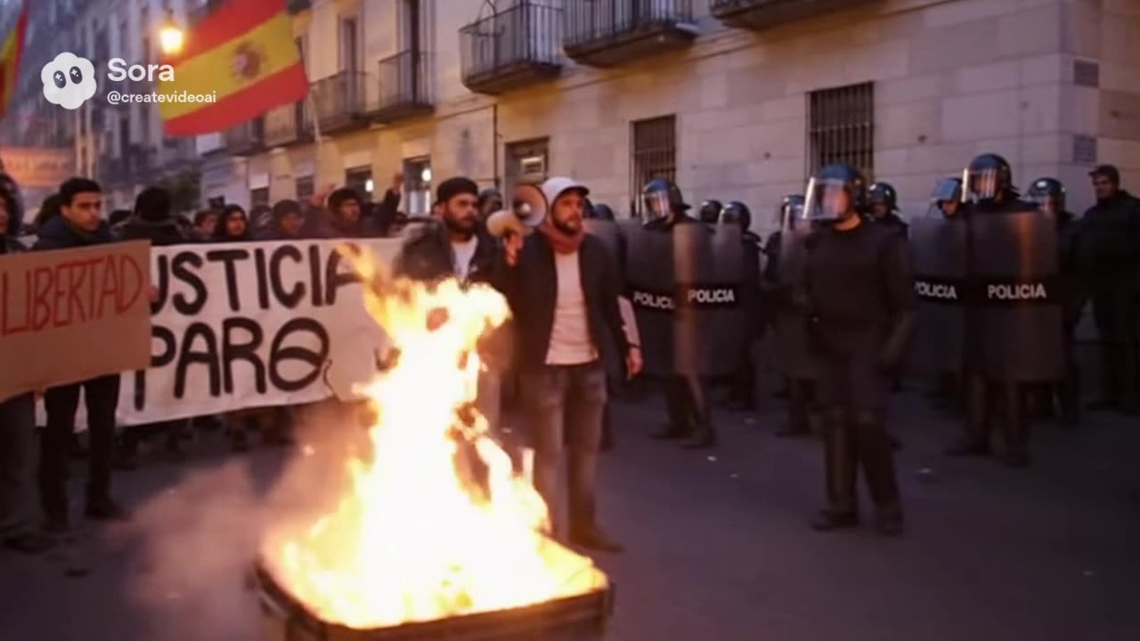 disturbios en la calle