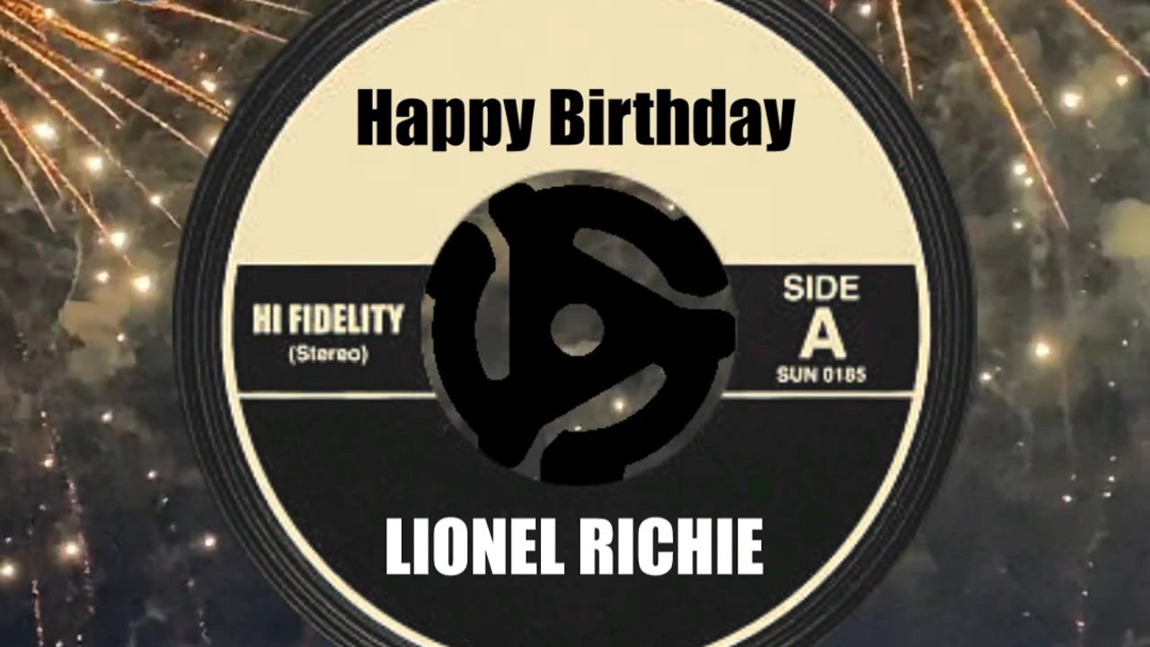 HAPPY BIRTHDAY to LIONEL RICHIE ...