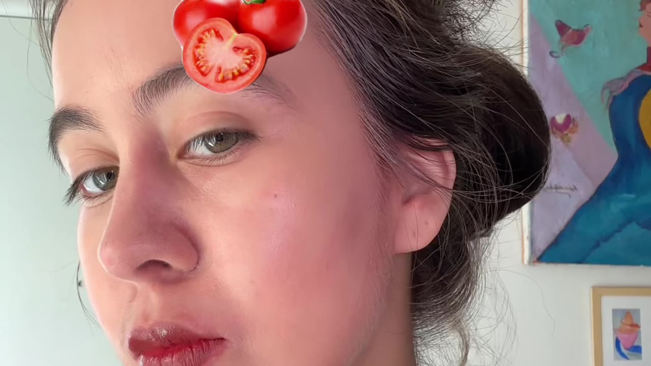 are you throwing tomatoes 🍅 🍅🍅🍅🍅🍅🍅#makeup #tomatogirl #tomatogirlmakeup #🍅 #fyp #beauty
