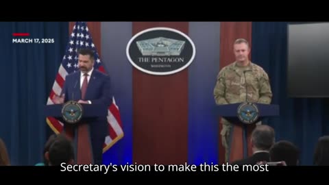 BREAKING: Pentagon Press Secretary Sean Parnell Holds First Briefing After US Strikes Houthi Target