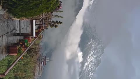 Ghandruk Village Nepal with the view of ABC ( Annapurna mountain base camp )