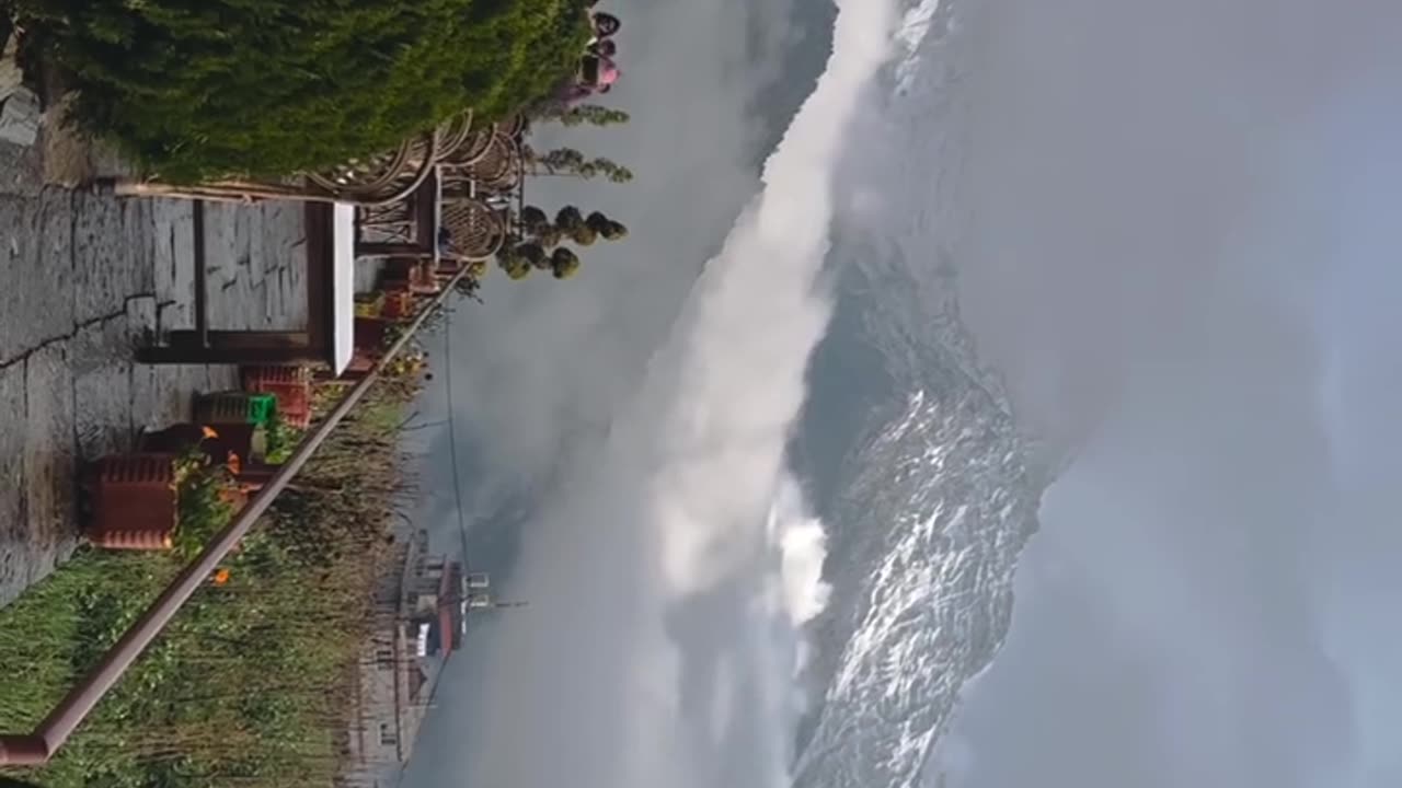 Ghandruk Village Nepal with the view of ABC ( Annapurna mountain base camp )