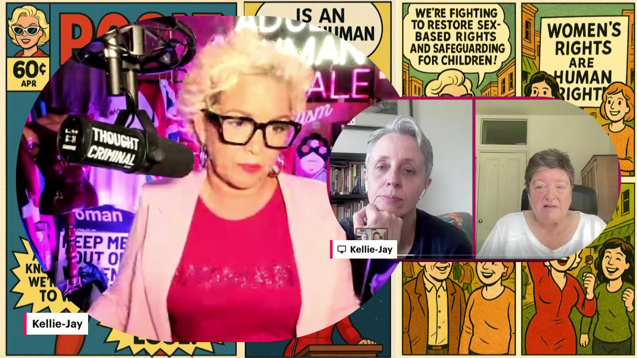 Left Wing women pushed women's back, Bindel and Stock get corrected.