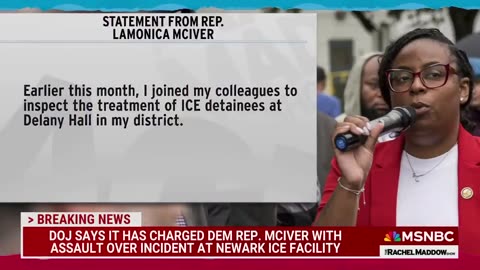 DOJ says it has charged Rep. McIver over incident at Newark ICE facility