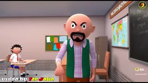 Funny teacher and student