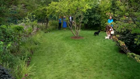 Queen Camilla unveils new ‘Dog Garden’ in London