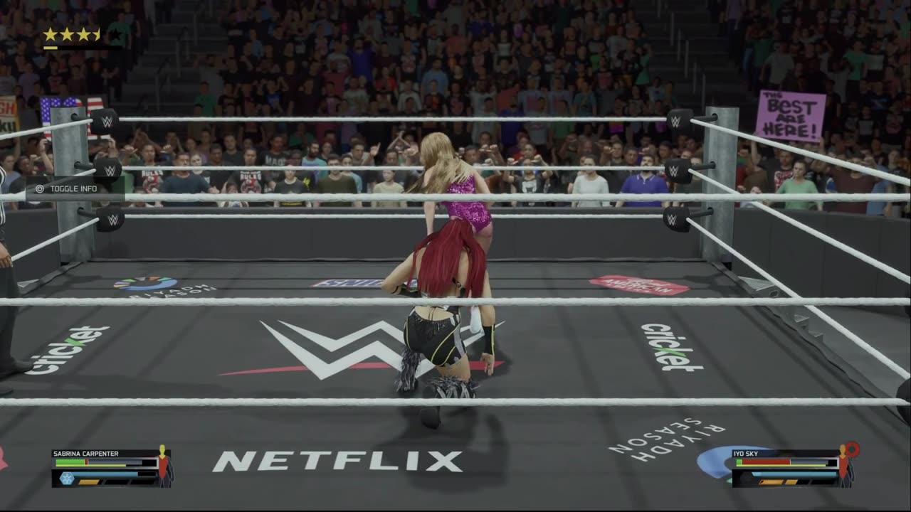 wwe 2k25 303 universe Sabrina Carpenter VS Iyo Sky