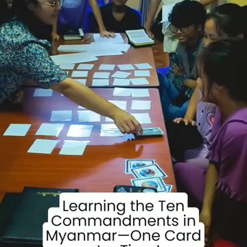 Teaching the Ten Commandments in Myanmar—One Card at a Time!